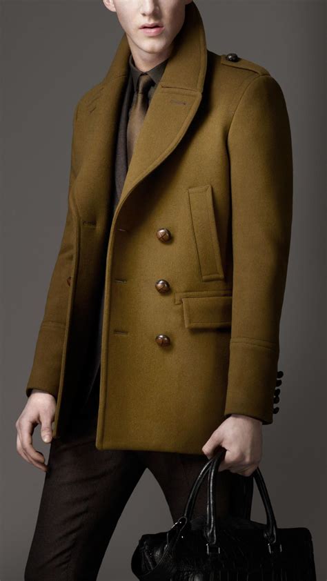 peacoat mens burberry|Burberry winter coats for men.